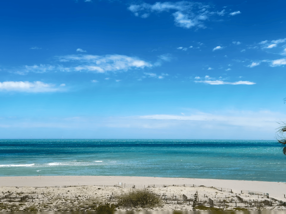 Blue and green ocean