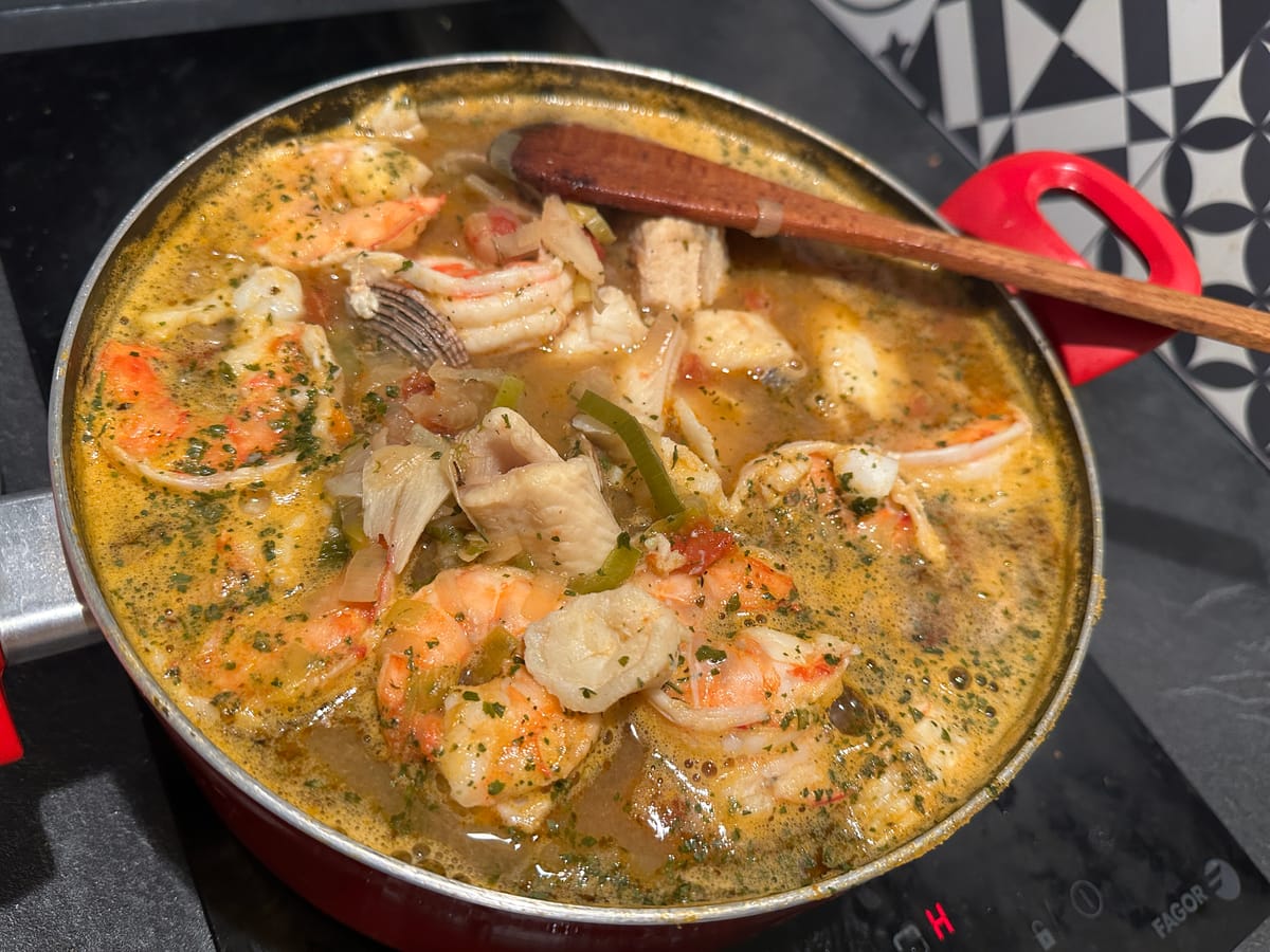 Restaurant level of bouillabaisse