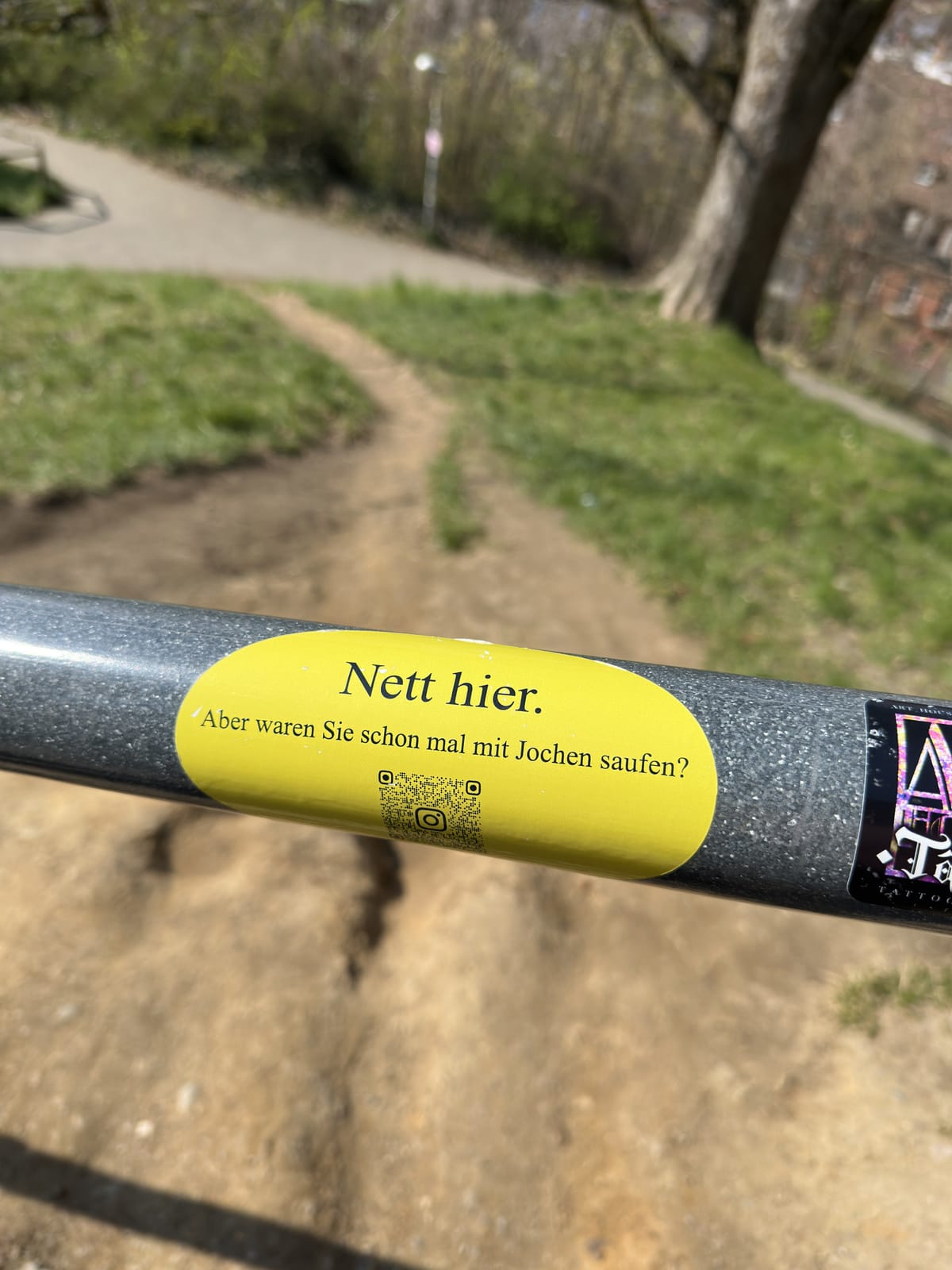 Nett hier Sticker